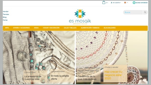 Artesanía, Arte y producto local de Mallorca, Menorca, Ibiza y Formentera. Es Mosaik