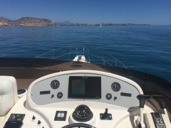 Puesto de mando en el flybridge