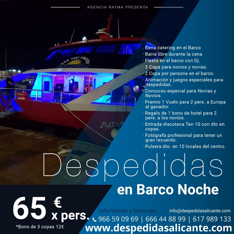 Despedidas en Barco Noche