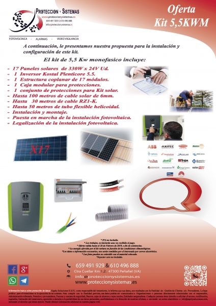 kit paneles solares Protección y sistemas