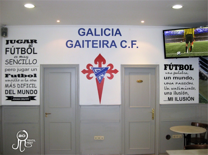 Vinilo local Galicia Gaiteita 9. www.botextilprint.es