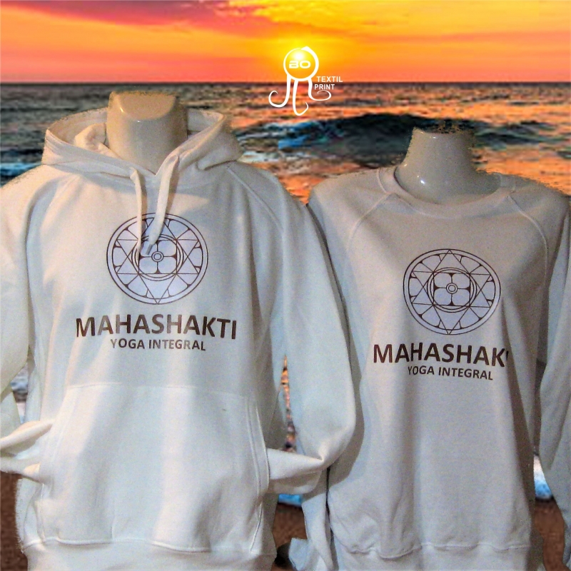 Sudaderas personalizadas Mahashakti Yoga Integral. www.botextilprint.es