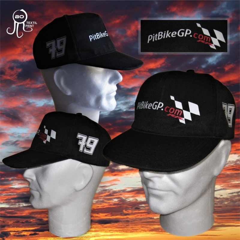 Gorras PitBikeGP.com . www.botextilprint.es