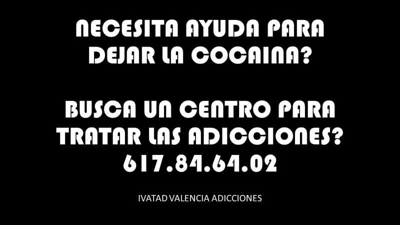 Dejar la coca en Valencia Tratamiento Ivatad