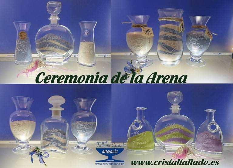 botellas jarrones ceremonia de bodas