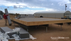 Montaje de forjado con aislamiento para vivienda de consumo casi nulo en murcia