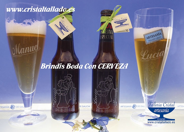 copas cerveza enlace bodas