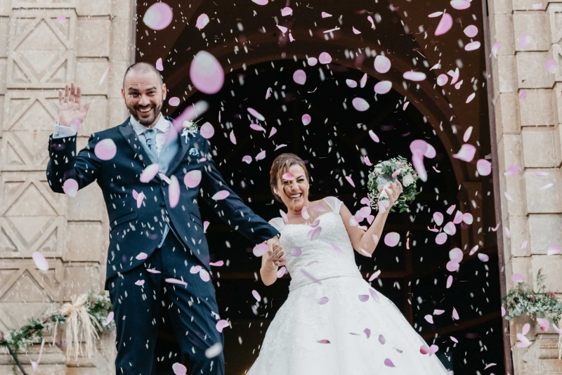 Fotografa de bodas en Parroquia Sant Baldiri