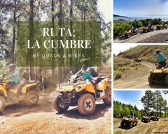 Ruta en quad la cumbre, la palma, espana my quads & bikes