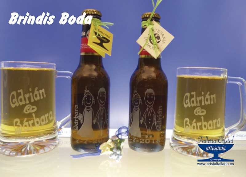 brindar cervezas bodas personalizadas