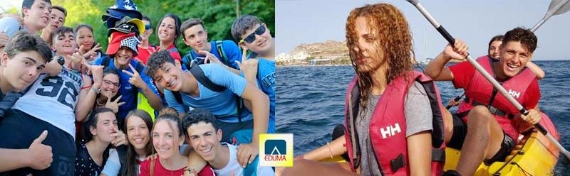 Campamentos de verano para adolescentes y jóvenes. Multiaventura, colonia náutica, inglés o francés.