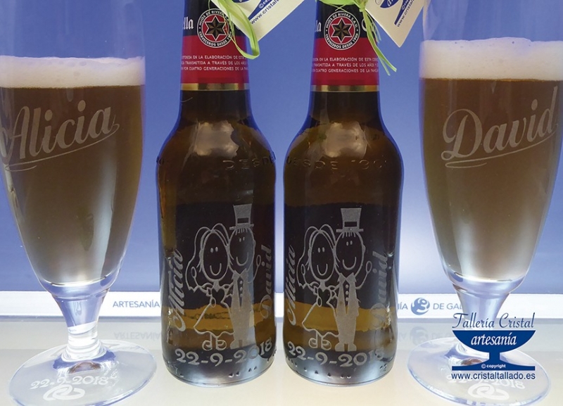 copas cerveza grabada corua