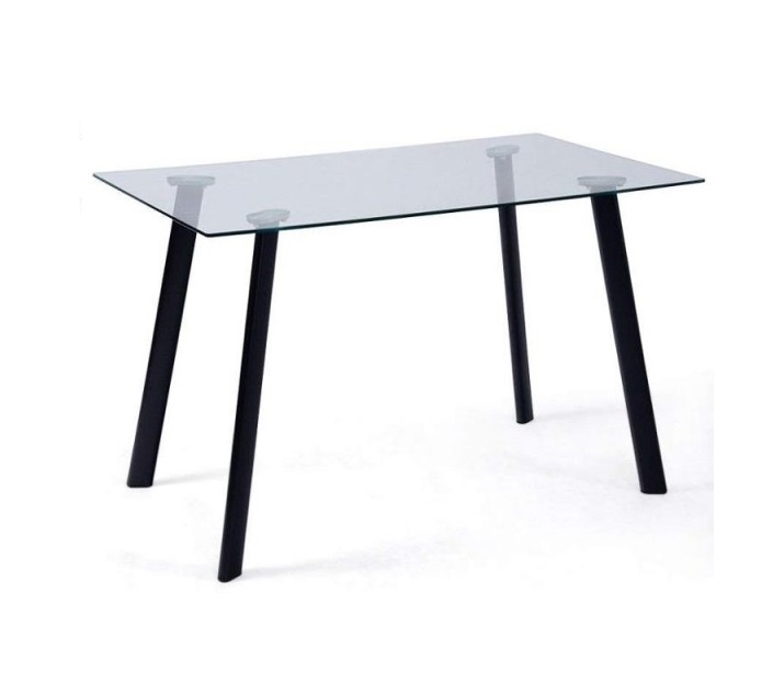 Mesa de comedor Athenas 120x80 cm, mesa de cristal moderna