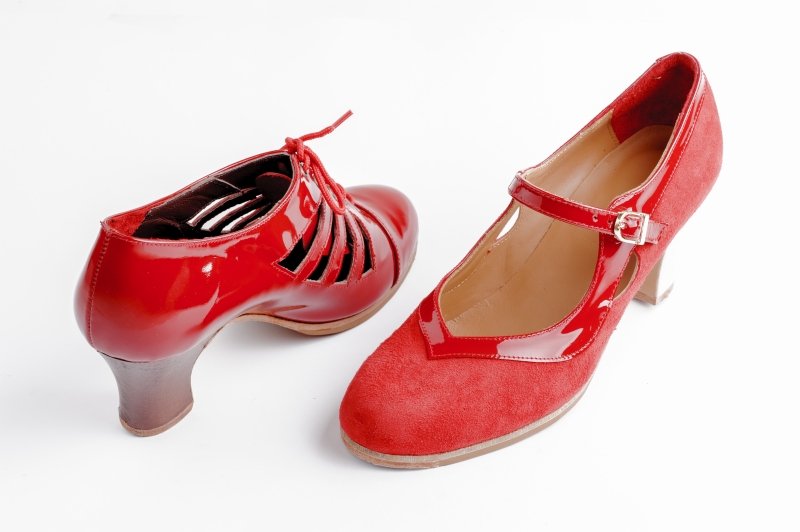 Zapatos de flamenco profesional hechos a mano