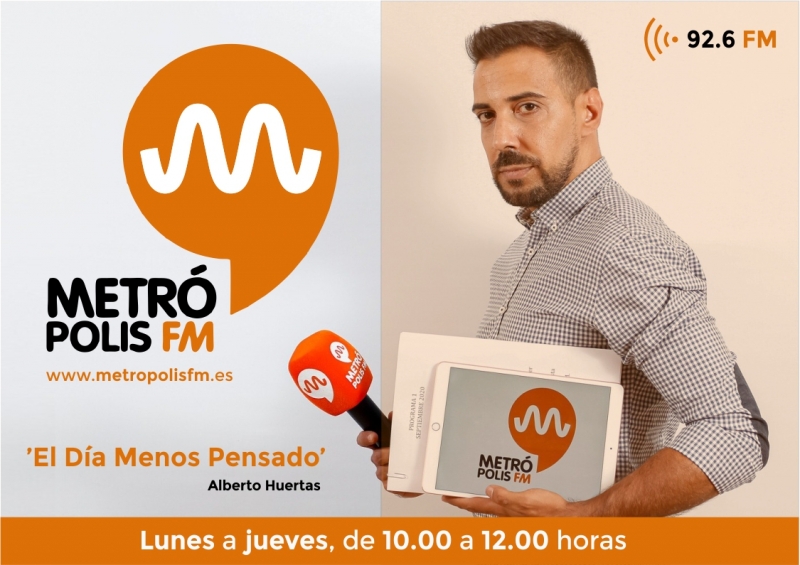 El Día Menos Pensado, con Alberto Huertas, entrevistas de actualidad en la Región de Murcia