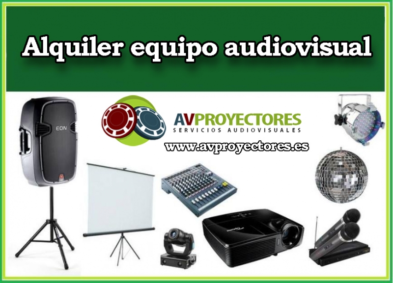 Alquiler equipo audiovisual para eventos en Madrid