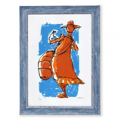 Serigrafia artesanal candombe chico