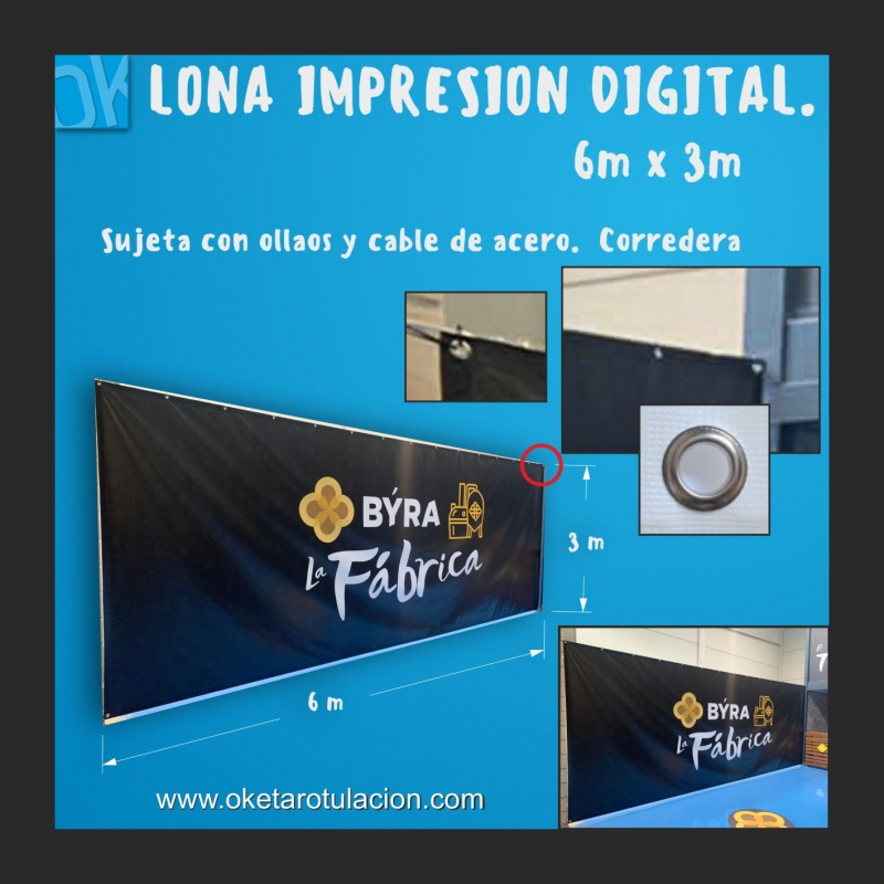 LONA DE IMPRESION DIGITAL @OKETAROTULACION