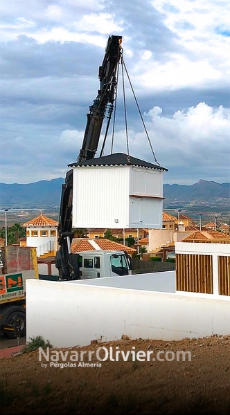 chiringuito de madera para patio de vivienda