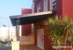Pergola de madera para balcon de vivienda