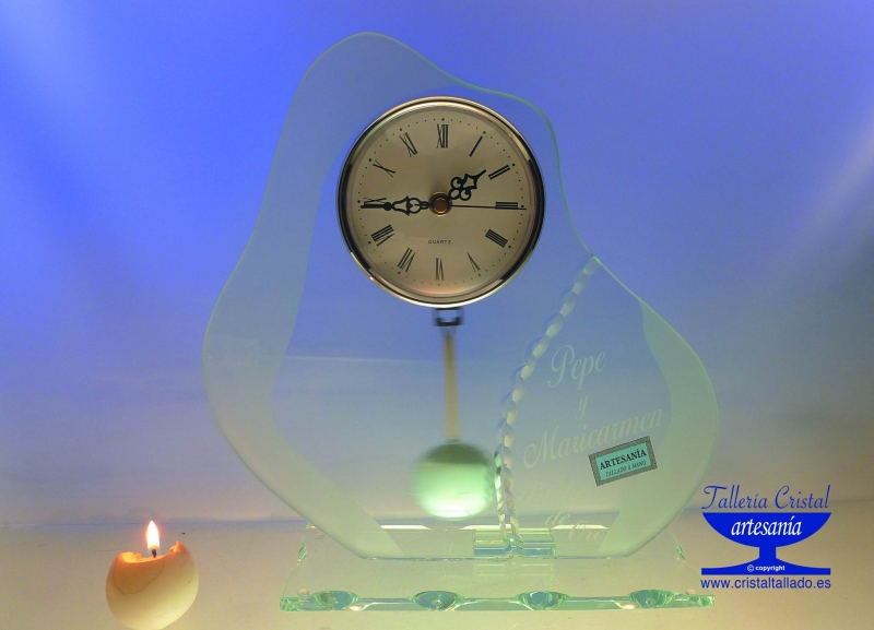 reloj cristal grabado sevilla