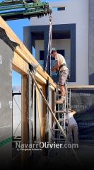 Construccin de vivienda eficiente de madera con fachada ventilada