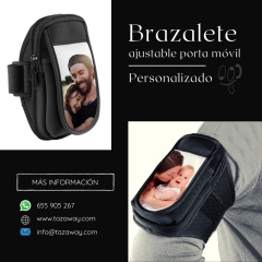 Brazalete porta mvil personalizado | ideal para regalar en el da del padre