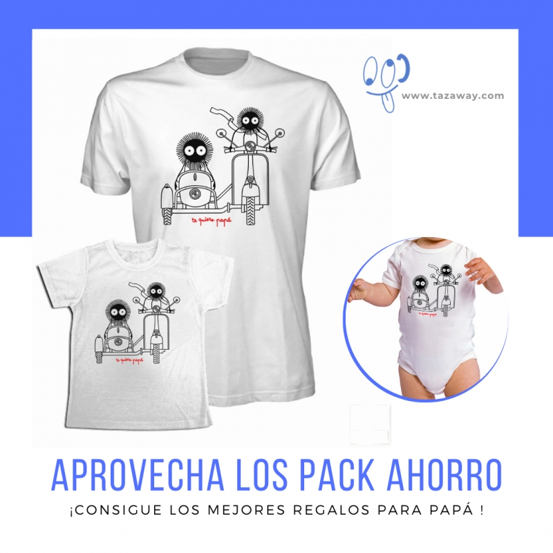 Pack ahorro Da del Padre | Dos camisetas personalizadas