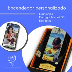 Encendedor electrnico recargable usb | ecolgico y personalizado