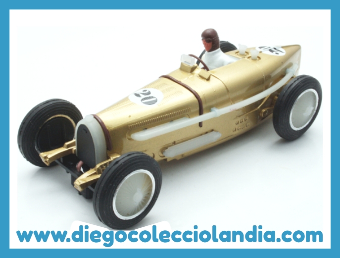 Bugatti de Pink Kar para Scalextric. www.diegocolecciolandia.com .Prueba de inyección Pink Kar