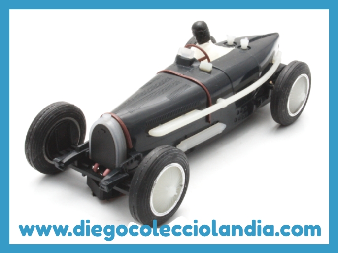 Bugatti de Pink Kar para Scalextric. www.diegocolecciolandia.com .Prueba de inyección Pink Kar