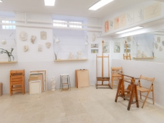 Clases de pintura y dibujo taller pintar escayola, trabajo caballete borriqueta espejo