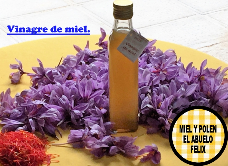 Vinagre de miel natural, exquisito y exclusivo. Una delicia.