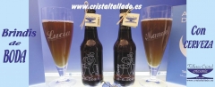Copas para enlace de bodas en vigo grabadas