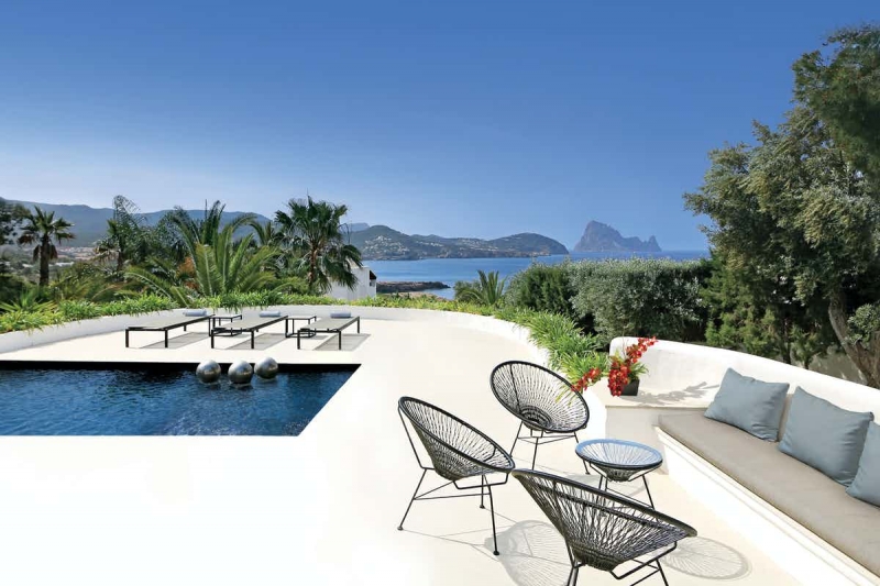 Exterior Villa en Cala Comte, Ibiza - Engel & Vlkers Ibiza - Inmobiliaria en Ibiza
