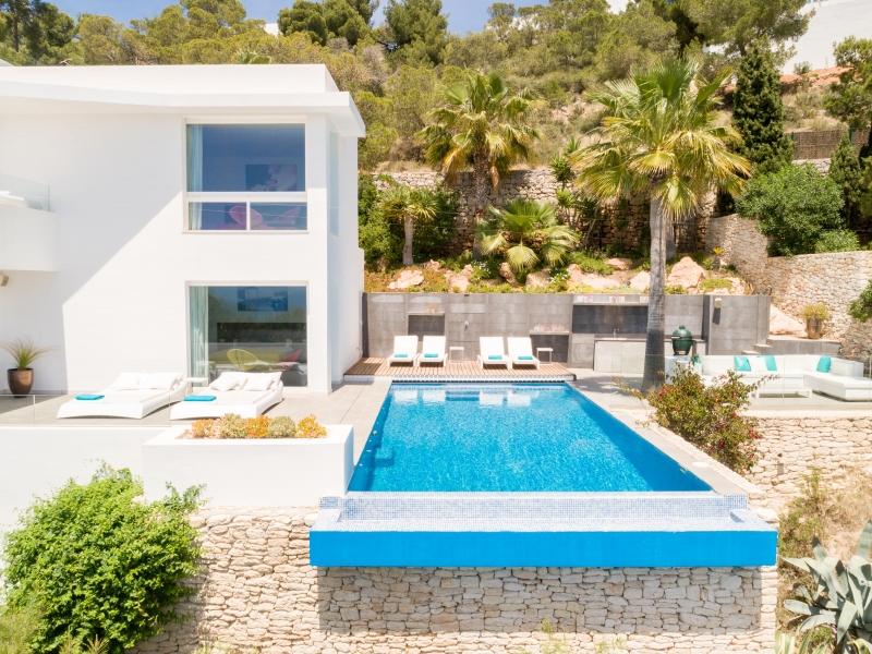 Exterior Villa en Santa Eulalia, Ibiza - Engel & Völkers Ibiza - Inmobiliaria en Ibiza