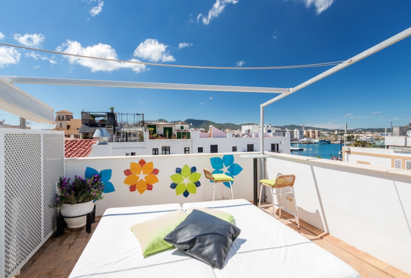 Terraza - Apartamento en el centro de Ibiza - Engel & Völkers Ibiza - Inmobiliaria en Ibiza