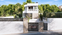 Villa chalet de obra nueva en finestrat