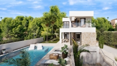 Villa chalet de obra nueva en finestrat