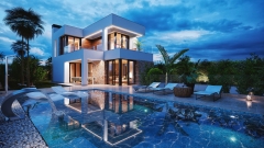 Villa chalet de obra nueva en finestrat