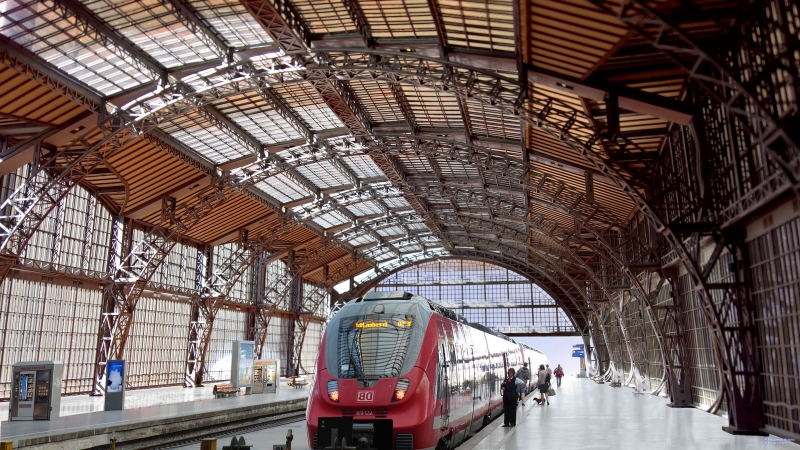 Maqueta estacion de Leipzig en Alemania