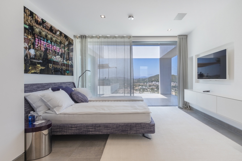 Dormitorio - Villa en Siesta, Santa Eulalia, Ibiza - Engel & Völkers Ibiza - Inmobiliaria en Ibiza