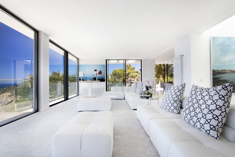 Salón - Villa en San Miguel, San Juan, Ibiza - Engel & Völkers Ibiza - Inmobiliaria en Ibiza