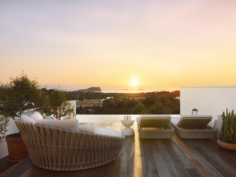 Vistas al mar - Casa en Cala Bassa, San José, Ibiza - Engel & Völkers Ibiza - Inmobiliaria en Ibiza