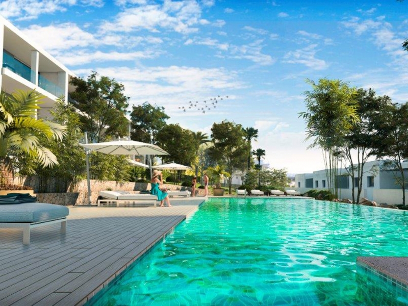 Piscina - Apartamento en San Antonio, Ibiza - Engel & Vlkers Ibiza - Inmobiliaria en Ibiza