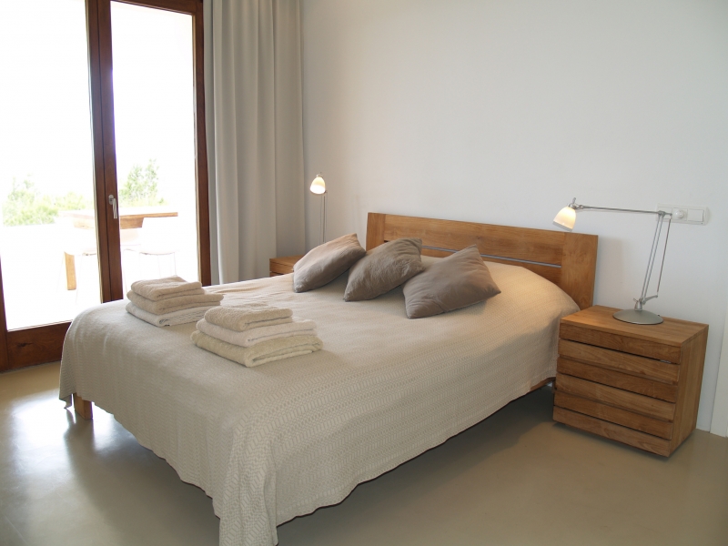 Dormitorio - Villa en San Lorenzo, San Juan, Ibiza - Engel & Vlkers Ibiza - Inmobiliaria en Ibiza	