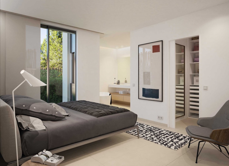 Dormitorio - Apartamento en Talamanca, Jess, Ibiza - Engel & Vlkers Ibiza - Inmobiliaria en Ibiza