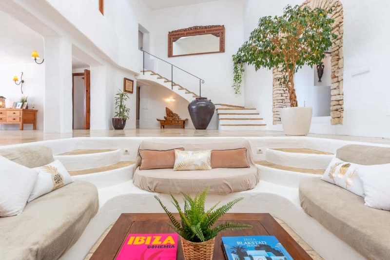 Salón - Villa en Santa Eulalia, Ibiza - Engel & Völkers Ibiza-Inmobiliaria en Ibiza - Comprar casas