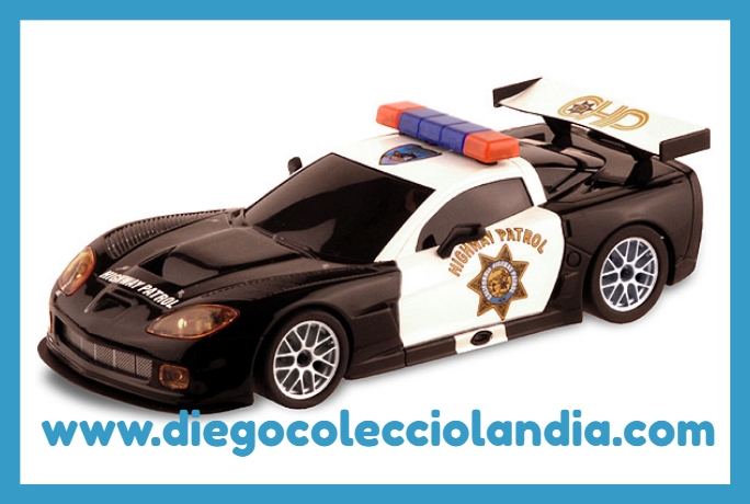 Coches de Policía Scalextric. www.diegocolecciolandia.com . Slot Police Cars . Tienda Scalextric .