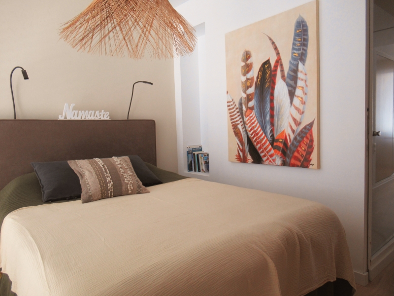 Dormitorio - Apartamento en Ibiza- Engel & Völkers Ibiza - Inmobiliaria en Ibiza - Comprar casa	